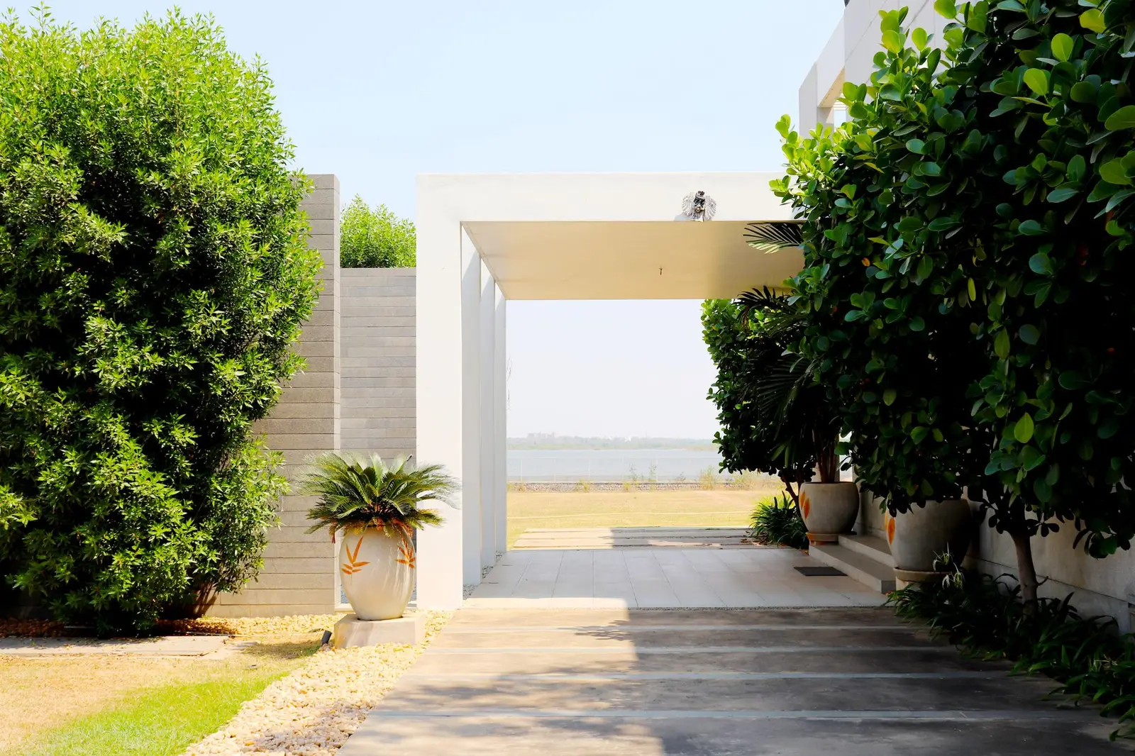 Jardin paysager entretenu